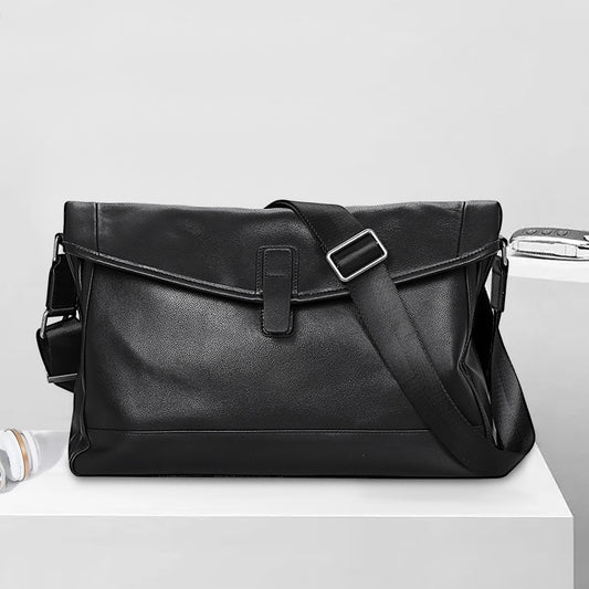 Genuine Leather Men's Casual Shoulder Bag