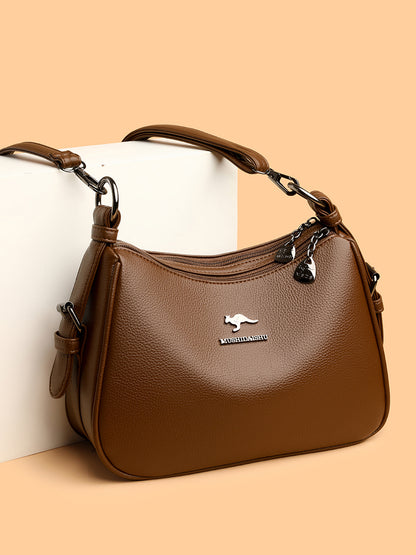 Kangaroo leather large-capacity ladies' bag
