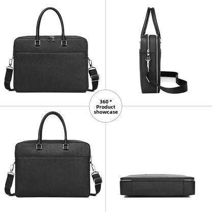 Genuine Leather Business Laptop Bag for Men