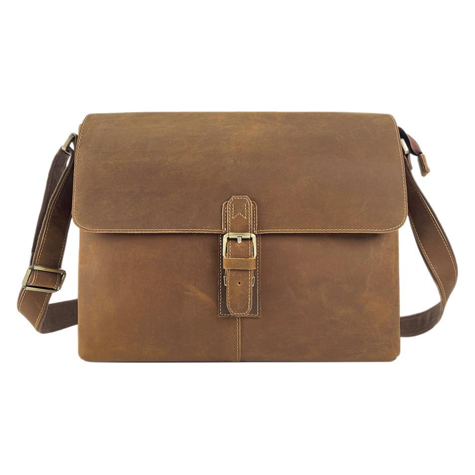 Men's Vintage Leather Crossbody Bag