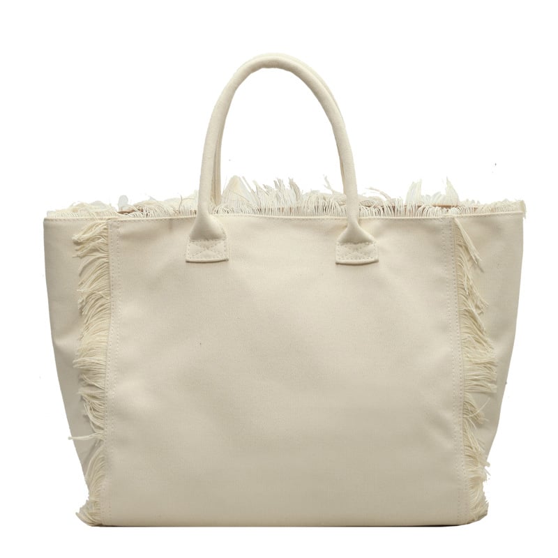 Letter Tassel Canvas Bag