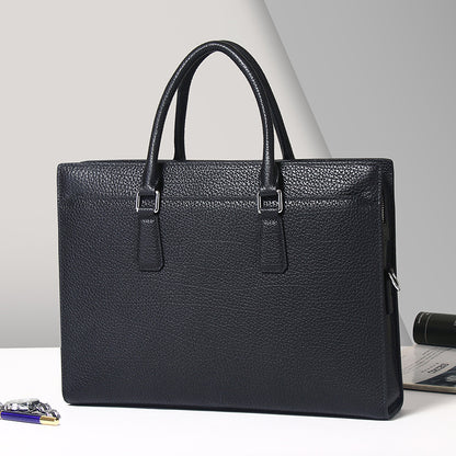 Mens Genuine Leather Business Briefcase