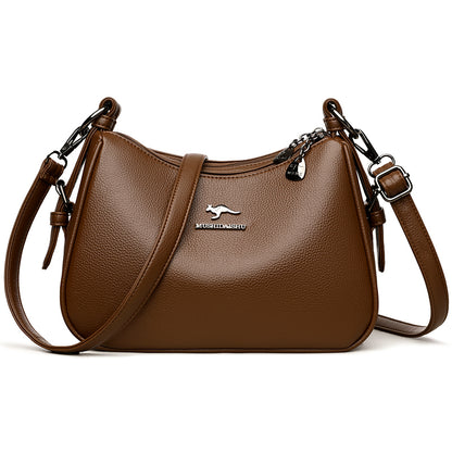 Kangaroo leather large-capacity ladies' bag