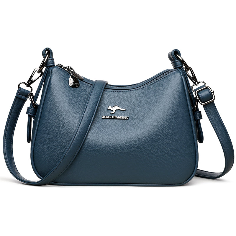 Kangaroo leather large-capacity ladies' bag