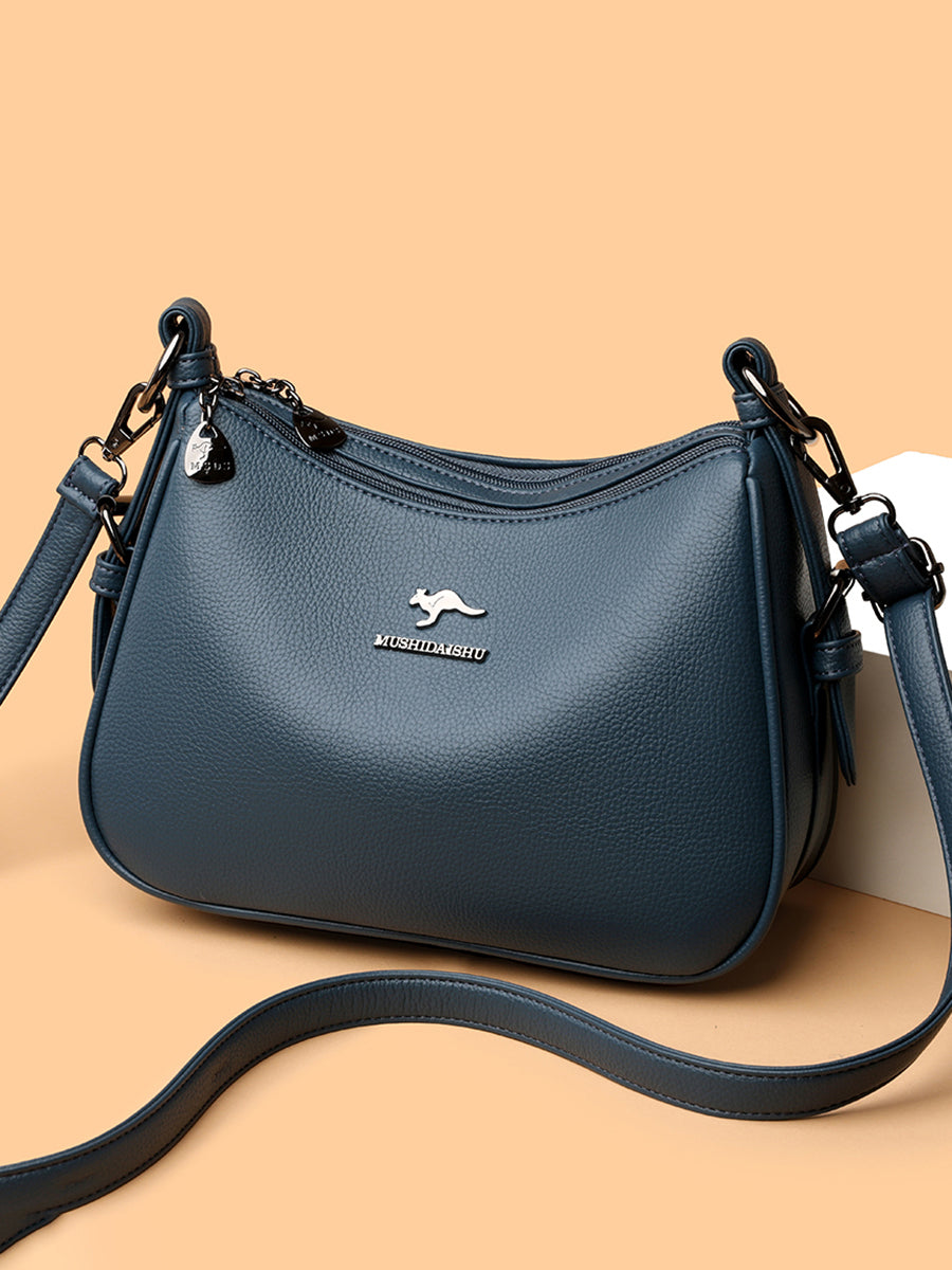 Kangaroo leather large-capacity ladies' bag
