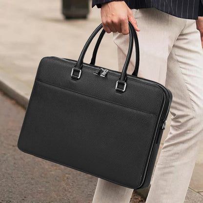 Genuine Leather Business Laptop Bag for Men