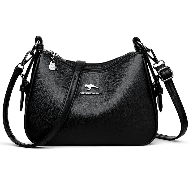 Kangaroo leather large-capacity ladies' bag