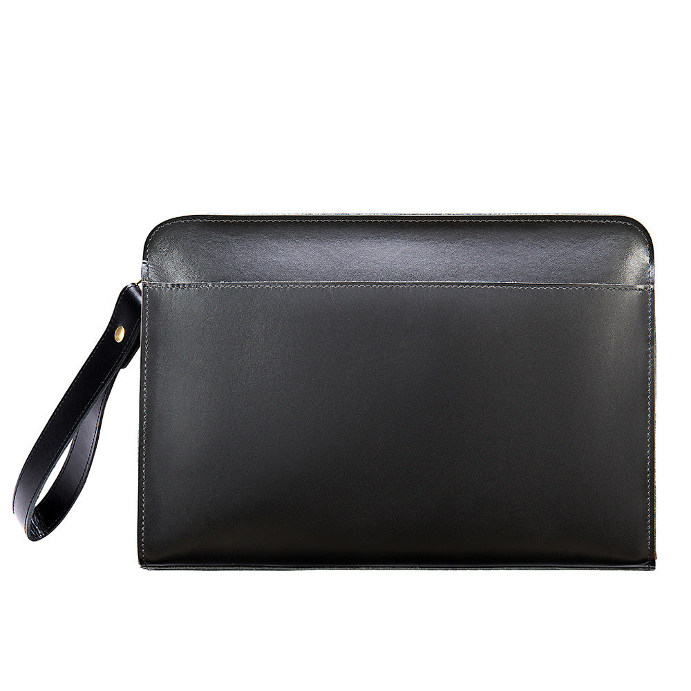 Men's Leather Hand Carry Clutch Bag