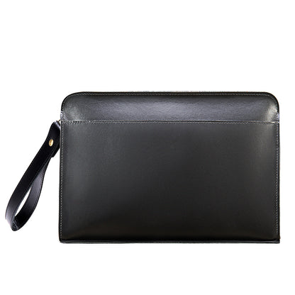 Men's Leather Hand Carry Clutch Bag