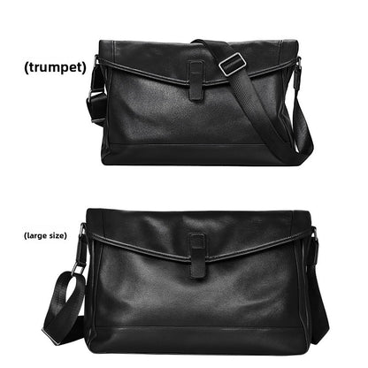 Genuine Leather Men's Casual Shoulder Bag